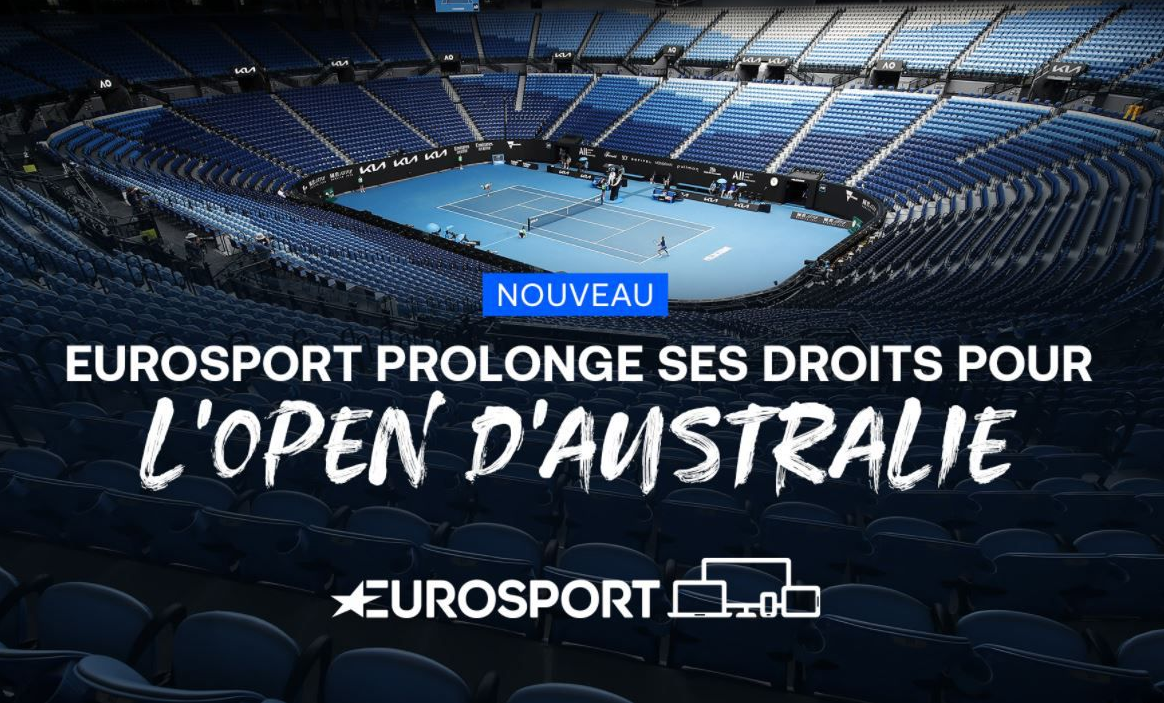 Eurosport obtient les droits exclusifs de l'Open d'Australie de Tennis jusqu'en 2031