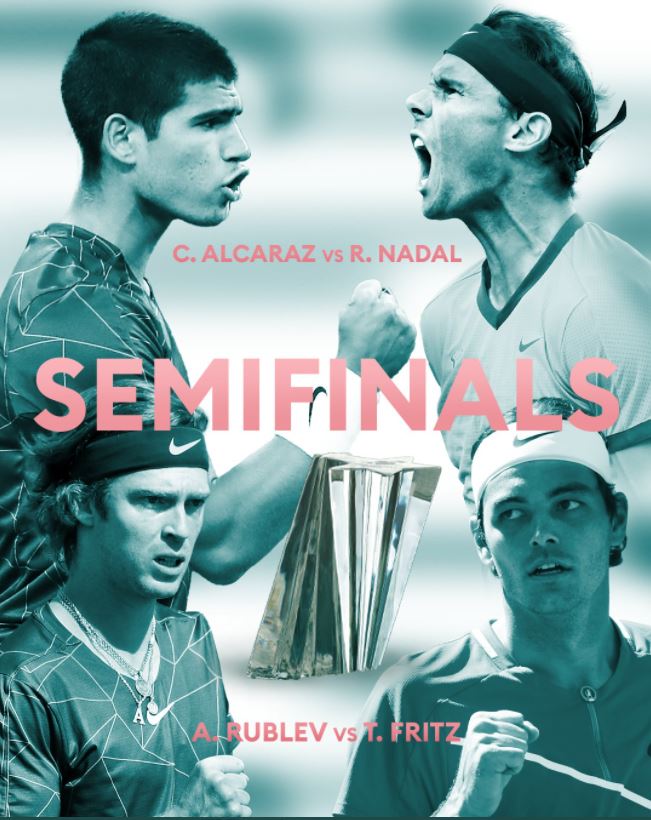 ATP Indian Wells 2022 TV Streaming demi finale