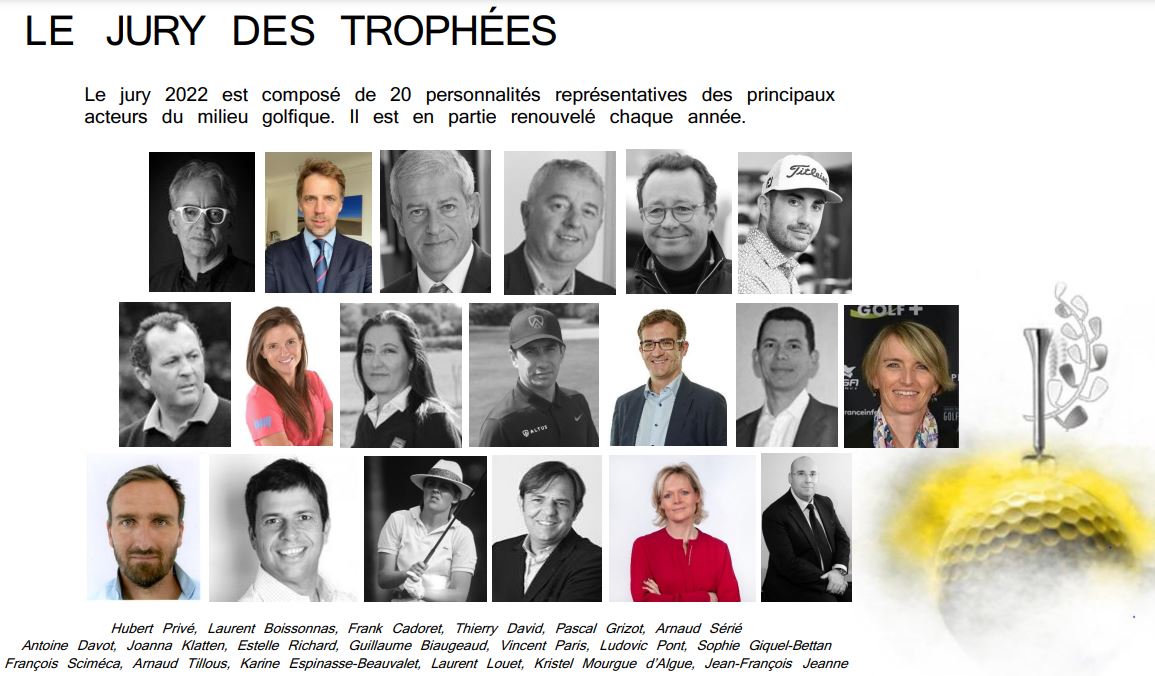 Les Trophées du Golf 2022 TV Streaming Jury