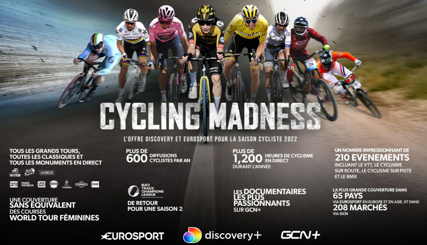 Discovery Sports Eurosport dévoile une couverture sans précédent pour la saison cycliste 2022