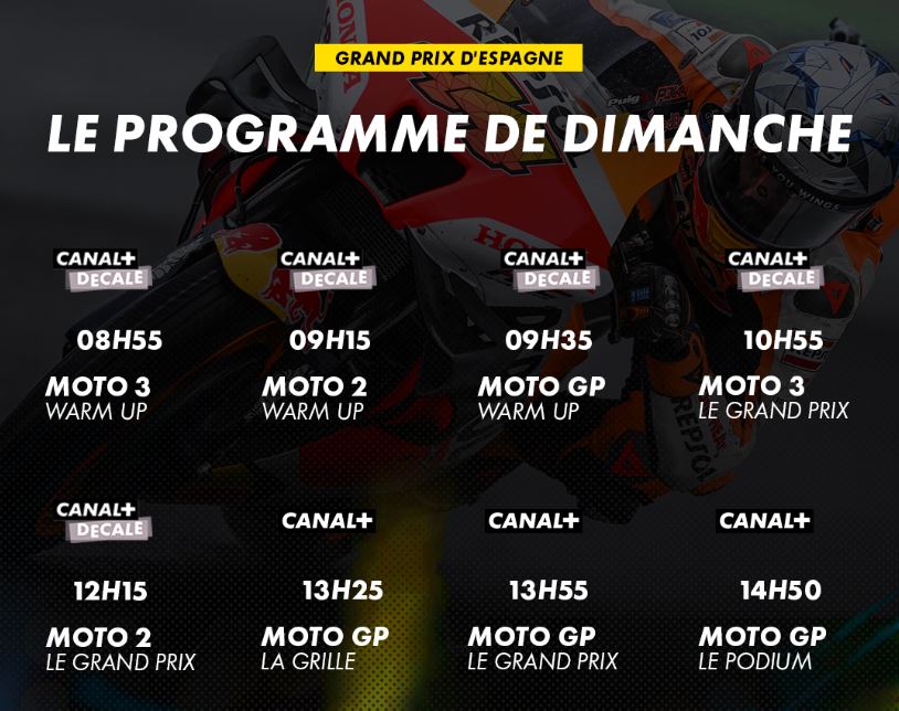 Moto GP d'Espagne 2022 (TV/Streaming) Sur quelle chaine suivre la course dimanche ?