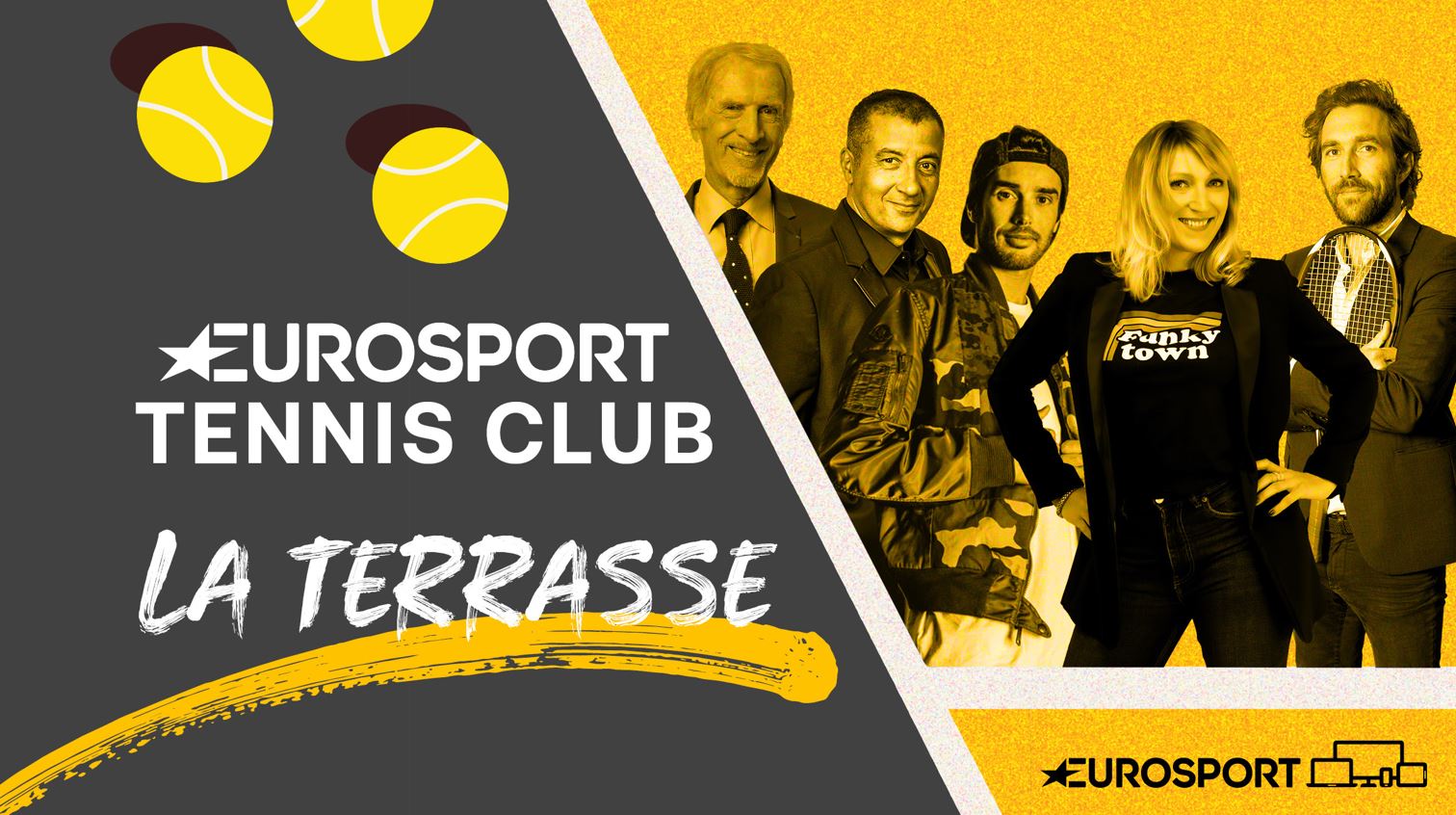 Eurosport ouvre sa terrasse tennis pour son émission quotidienne du 22 mai au 5 juin 2022