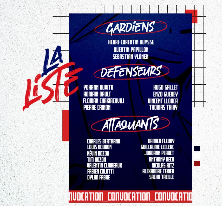 Equipe de France de Hockey Mondial Elite 2022