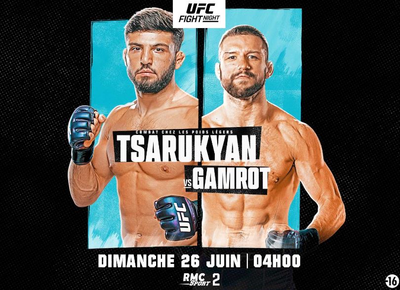 Tsarukyan vs Gamrot - UFC Fight Night (TV/Streaming) Sur quelle chaine suivre le combat dans la nuit du samedi 25 au dimanche 26 juin ?
