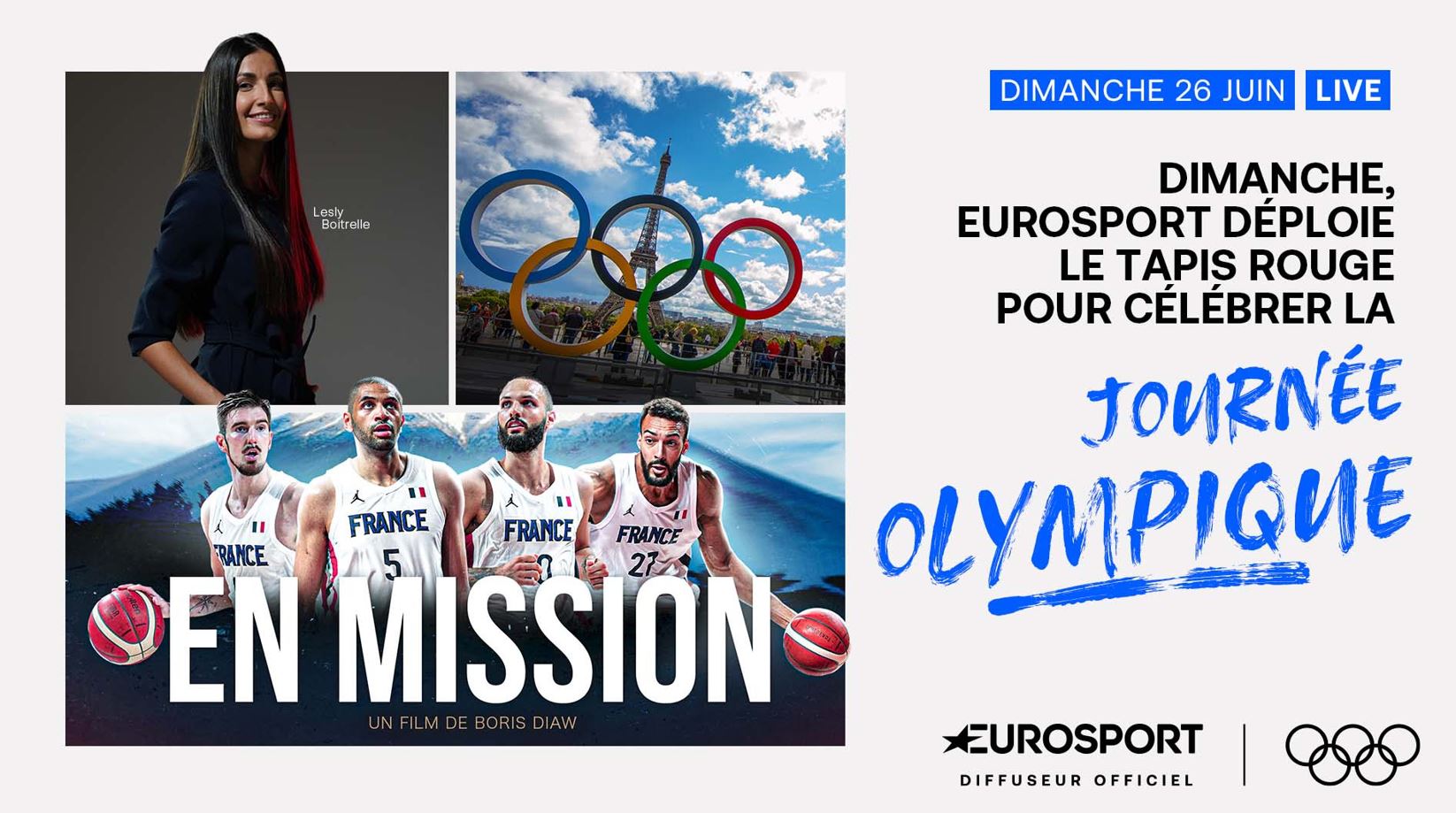 Eurosport déploie le tapis rouge ce dimanche 26 juin 2022 pour célébrer la Journée olympique