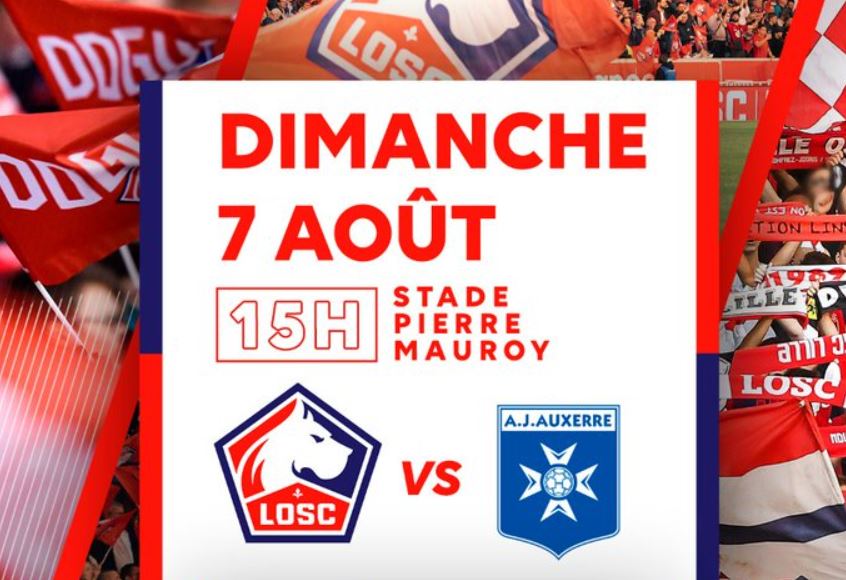 Lille (LOSC)/ Auxerre (AJA) (TV/Streaming) Sur quelle chaine suivre le match de Ligue 1 dimanche 07 août 2022 ?
