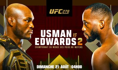 Usman vs Edwards - UFC 278 (TV/Streaming) Sur quelle chaine suivre le combat dans la nuit de samedi à dimanche ?