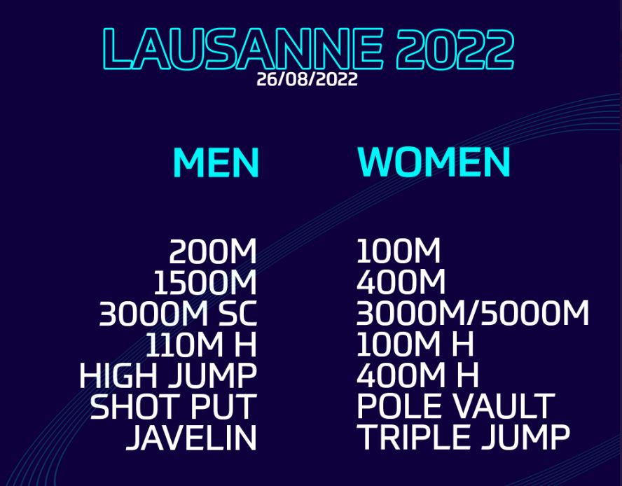 Meeting Diamond League de Lausanne 2022 (TV/Streaming) Sur quelle chaine suivre la compétition ce vendredi 26 août ?