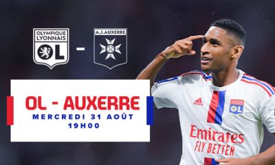 Lyon (OL) / Auxerre (AJA) (TV/Streaming) Sur quelle chaine suivre le match de Ligue 1 mercredi 31 août ?