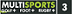 Logo chaine TV Multisports 3