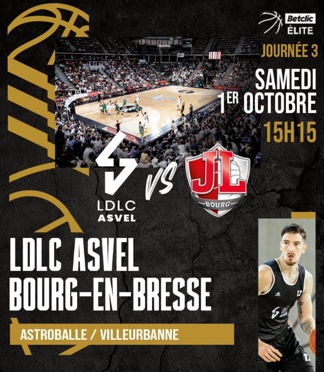 Lyon Villeurbanne / Bourg en Bresse (TV/Streaming) Sur quelles chaines suivre le match de Betclic Elite samedi 1er octobre ?
