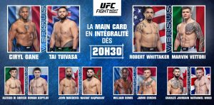 Gane vs Tuivasa - UFC Paris 2022 (TV/Streaming) Sur quelles chaines suivre cet évènement samedi 03 septembre ?