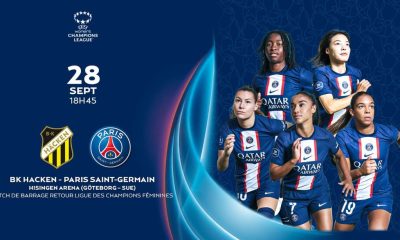 BK Häcken / Paris SG (Streaming) Comment suivre le match de Women's Champions League mercredi 28 septembre 2022 ?