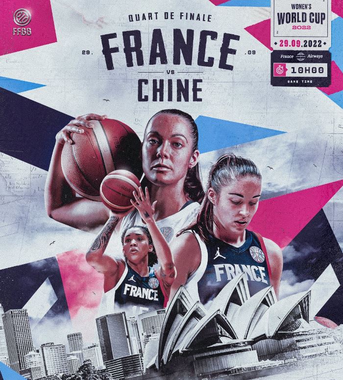 France / Chine (TV/Streaming) Sur quelles chaînes regarder le 1/4 de Finale de la Coupe du Monde féminine de basketball jeudi 29 septembre ?