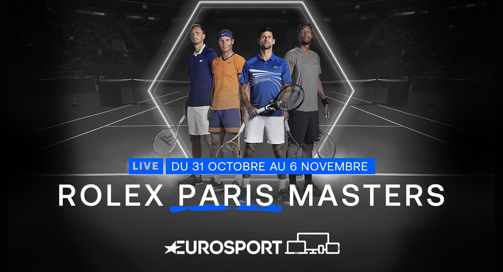 Rolex Paris Masters 20222 - Le tournoi parisien à suivre en intégralité sur Eurosport