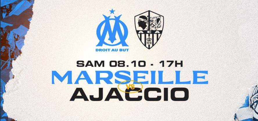 Marseille (OM) / Ajaccio (ACA) (TV/Streaming) Sur quelle chaine suivre le match de Ligue 1 ?