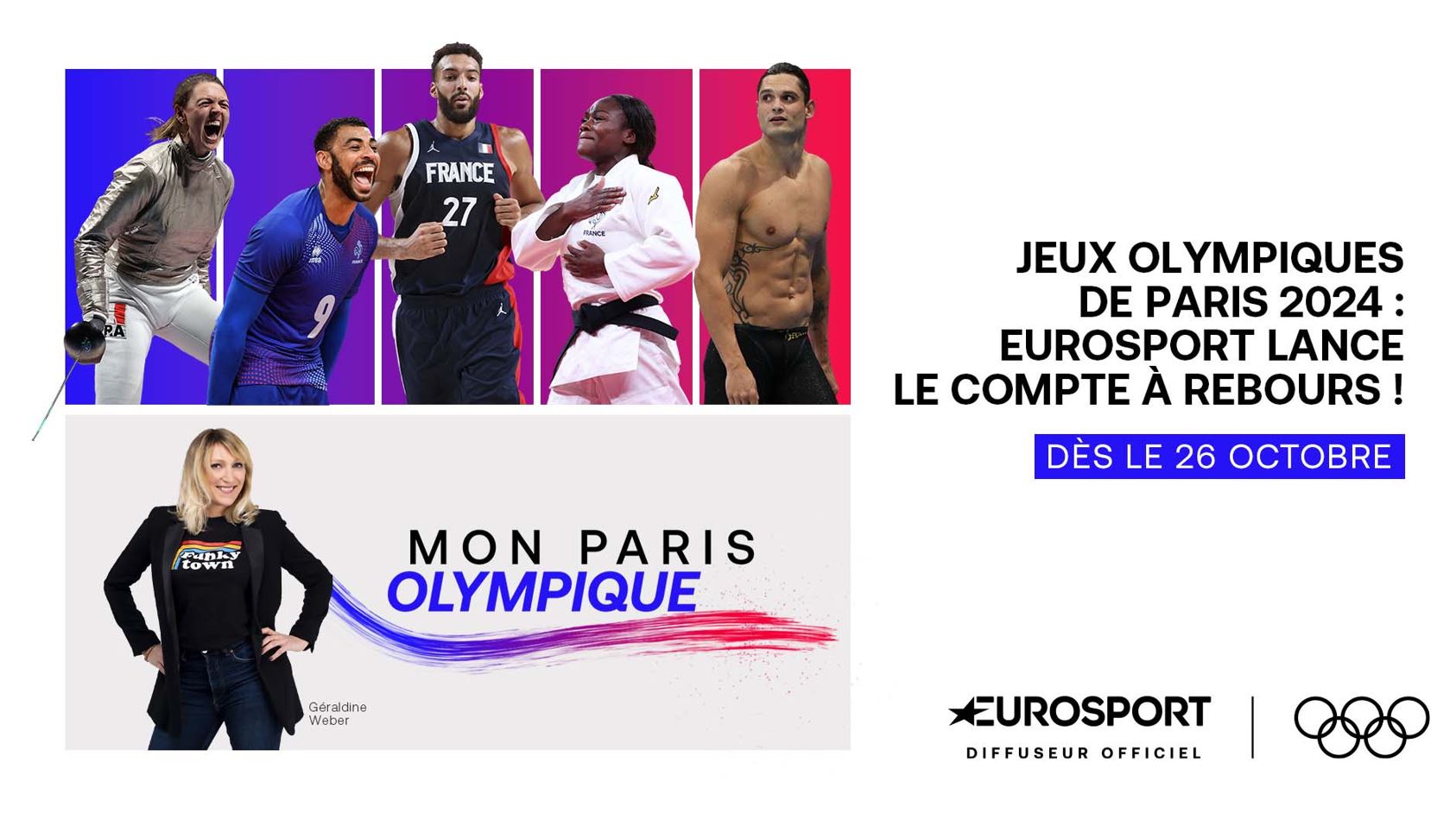 « Mon Paris Olympique » : Eurosport lance le compte-à-rebours pour les Jeux Olympiques de Paris 2024