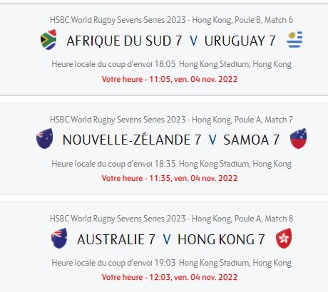 Rugby à 7 - Tournoi de Hong Kong 2022 (TV/Streaming) Sur quelles chaînes suivre les rencontres vendredi ?