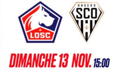 Lille (LOSC) / Angers (SCO) (TV/Streaming) Sur quelles chaines et à quelle heure suivre le match de Ligue 1 ?