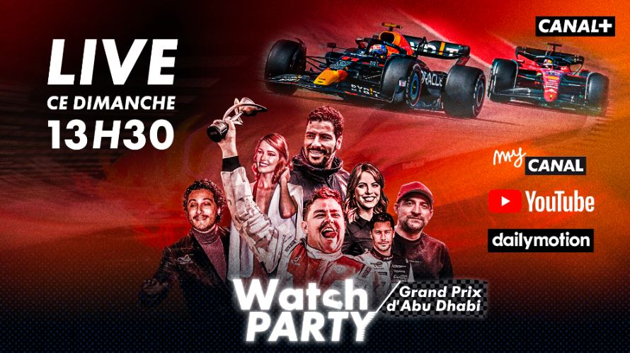 Canal + organise une WATCH PARTY en clair ce dimanche pour le GP d'Abu Dhabi