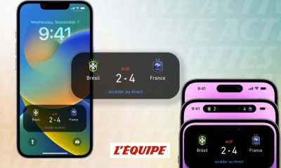 L'Équipe innove en lançant la fonctionnalité "Live Activities" d'iOS 16.1 pour la Coupe du Monde 2022