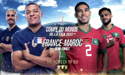 Record d'audience de l'année pour TF1 avec la 1/2 Finale de Coupe du Monde France / Maroc