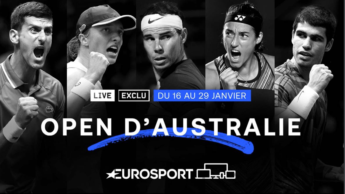 Open d'Australie 2023 à la TV - La saison Tennis s'élance en exclusivité sur Eurosport !