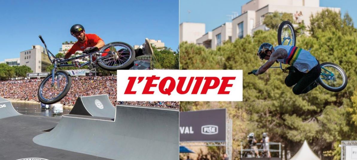 Le groupe L'Équipe, diffuseur du FISE Montpellier et de la Coupe du Monde UCI BMX Freestyle en 2023