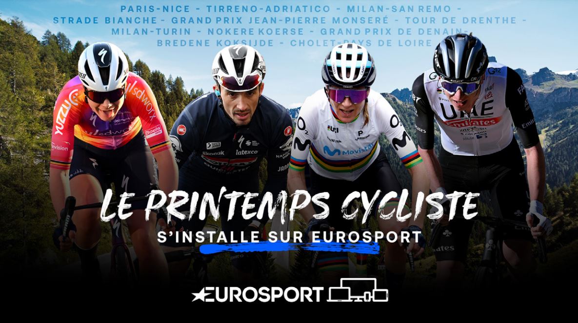Cyclisme à la TV ! Les courses les plus prestigieuses du mois de mars 2023 sur Eurosport
