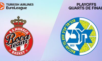 Monaco / Maccabi Tel Aviv (TV/Streaming) Sur quelles chaines et à quelle heure suivre le match 1 des 1/4 de Finale d'Euroleague ?