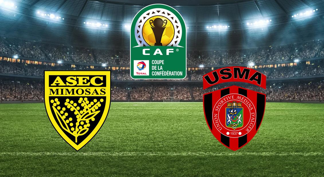 ASEC Mimosas / USM Alger (TV/Streaming) Sur quelle chaîne et à quelle heure regarder la 1/2 Finale de CAF Confédération Cup ?