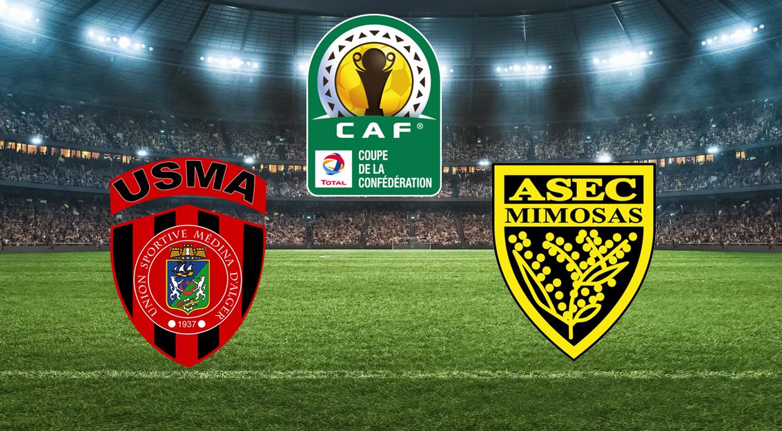 USM Alger / ASEC Mimosas (TV/Streaming) Sur quelle chaîne et à quelle heure regarder la 1/2 Finale de la Coupe de la Confédération ?