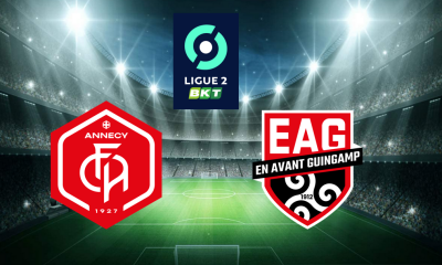 Annecy (FCA) / Guingamp (EAG) (TV/Streaming) Sur quelles chaines et à quelle heure suivre le match de Ligue 2 ?