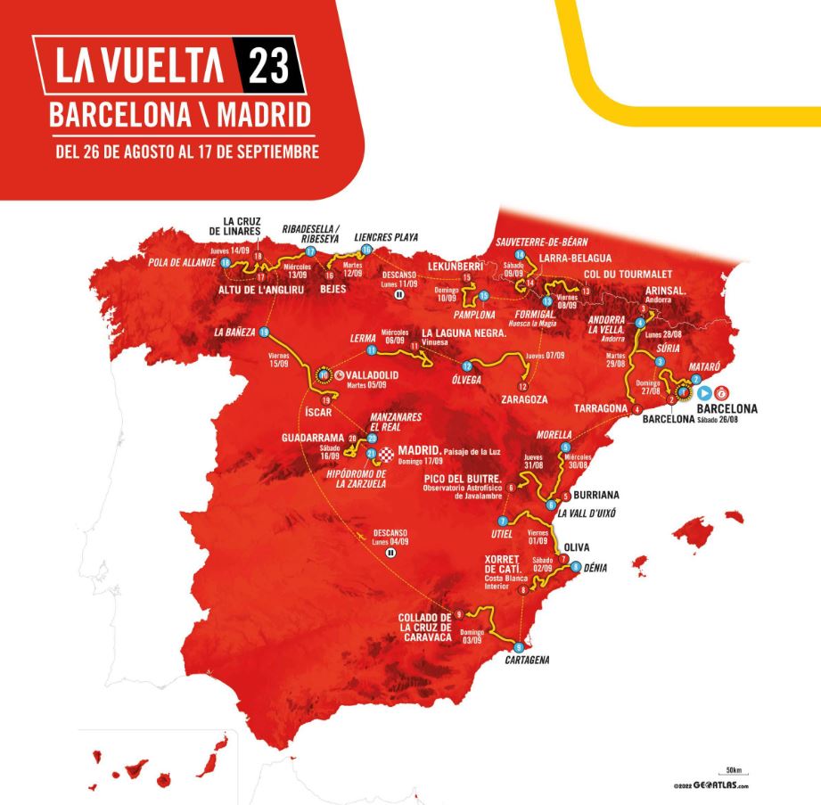 La Vuelta - Tour d'Espagne 2023 (TV/Streaming) Sur quelles chaines et à quelle heure suivre le dernier grand Tour de la saison ?