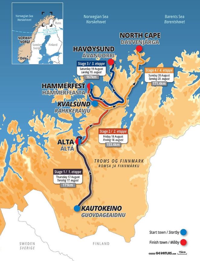 Arctic Race of Norway 2023 (TV/Streaming) Sur quelles chaines et à quelle heure suivre en direct les étapes ?