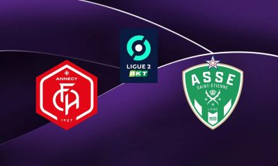 Annecy (FCA) / Saint-Etienne (ASSE) (TV/Streaming) Sur quelle chaîne et à quelle heure regarder le match de Ligue 2 ?