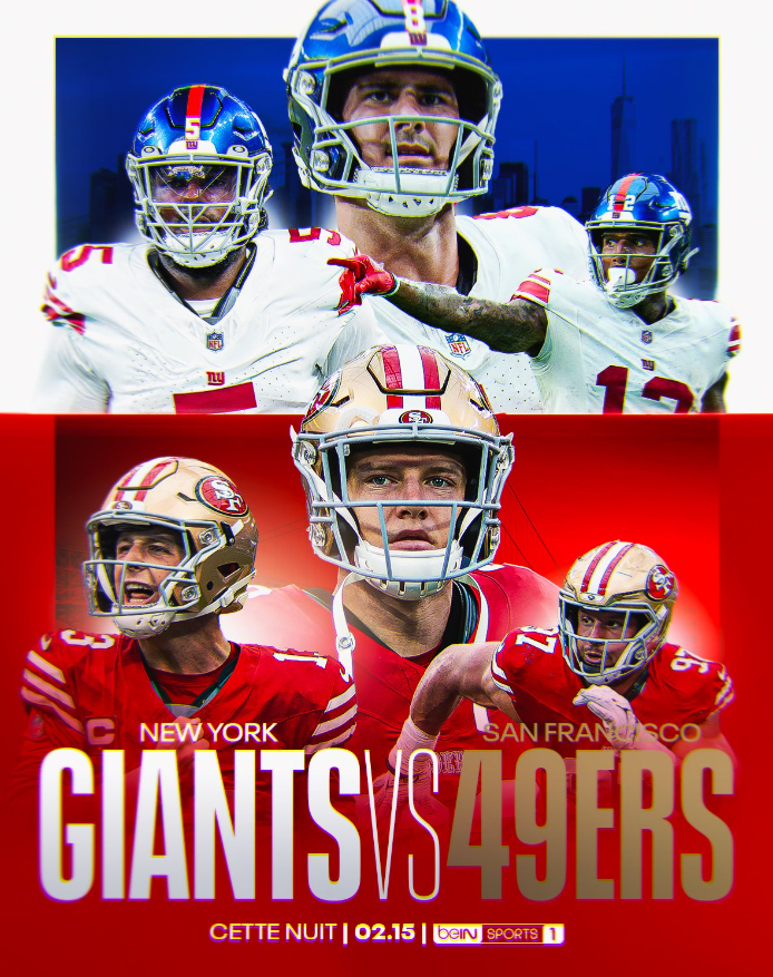 San Francisco 49ers vs New York Giants (TV/Streaming) Sur quelle chaine et à quelle heure suivre la rencontre de NFL ?