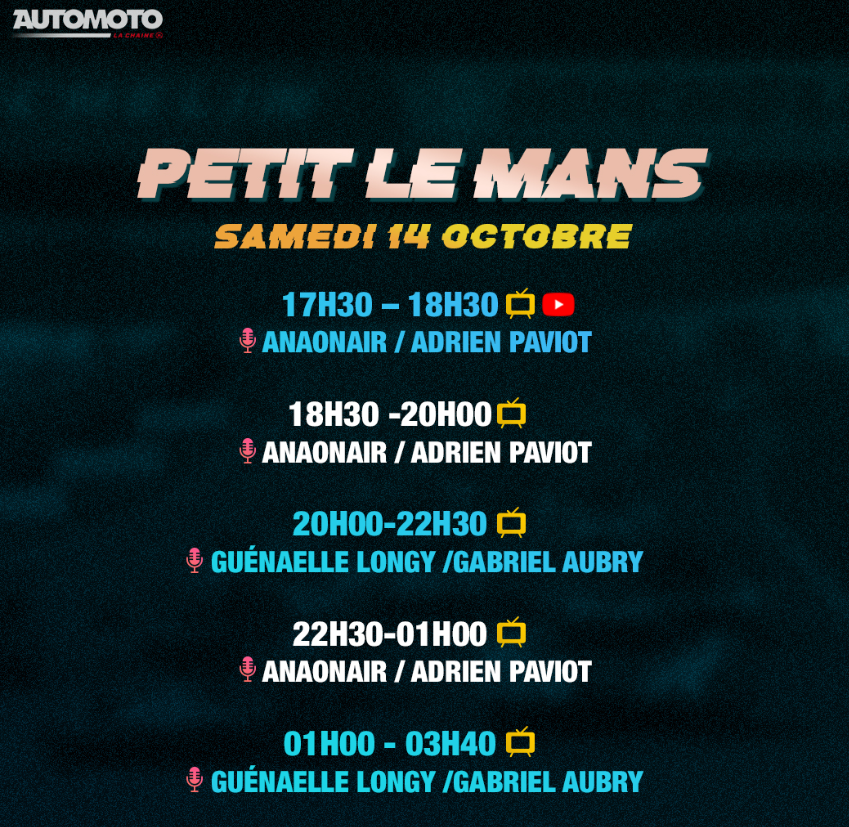 Petit Le Mans 2023 (TV/Streaming) Sur quelles chaines et à quelle heure suivre la course ?