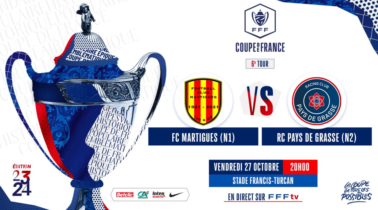 Martigues / RC Pays de Grasse (TV/Streaming) Sur quelle chaîne et à quelle heure regarder le match de Coupe de France ?