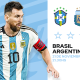 Brésil / Argentine (TV/Streaming) Sur quelle chaîne et à quelle heure regarder le match de qualifications pour la Coupe du Monde 2026 ?