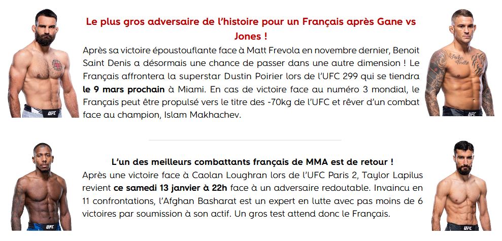 3 mois historique à venir pour le MMA français à suivre en exclusivité sur RMC Sport