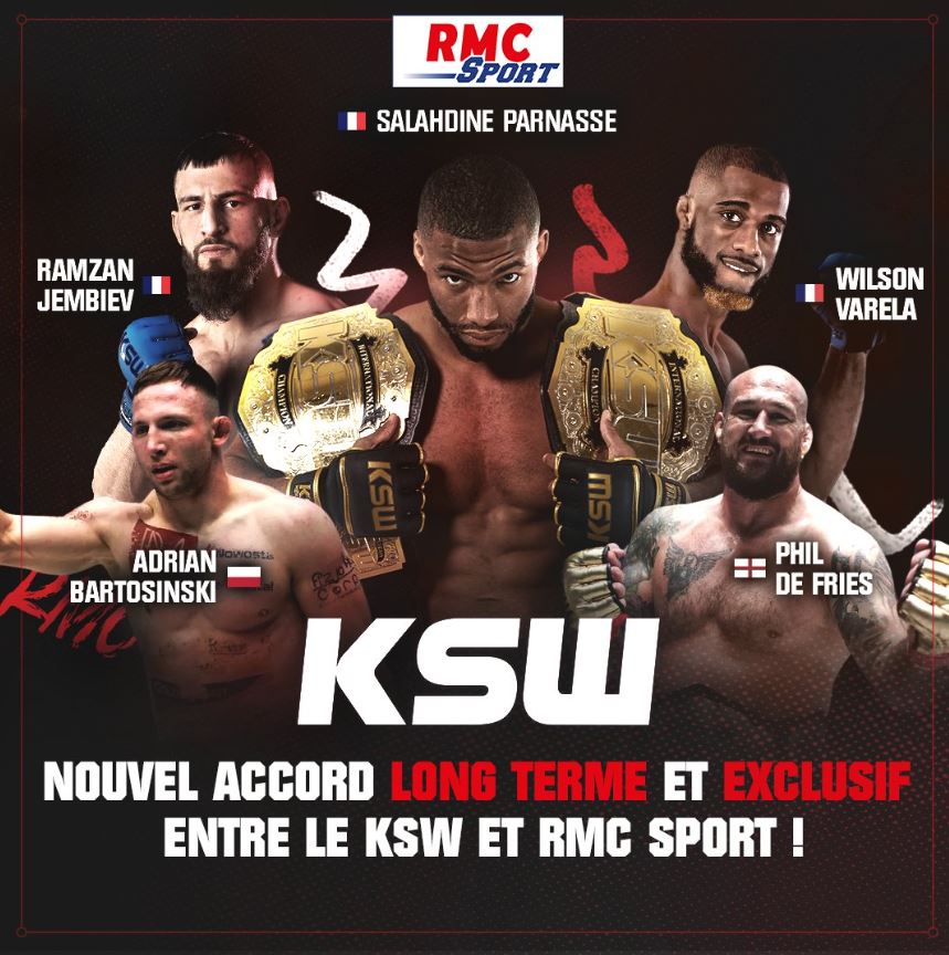 RMC Sport va diffuser les 12 événements annuels de la ligue polonaise MMA du KSW