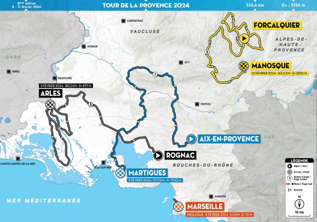 Le Parcours du Tour de la Provence 2024