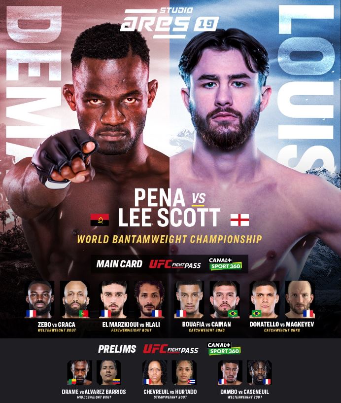 MMA ARES 19 - Pena vs.Lee Scott (TV/Streaming) Sur quelle chaine et à quelle heure suivre les combats de la soirée ?