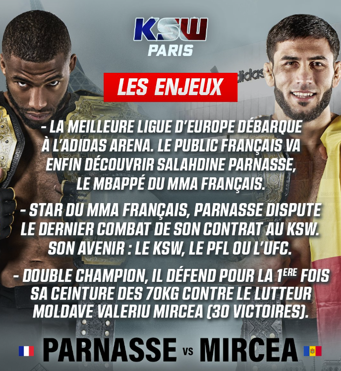 Parnasse vs Mircea KSW 93 Paris TV Streaming